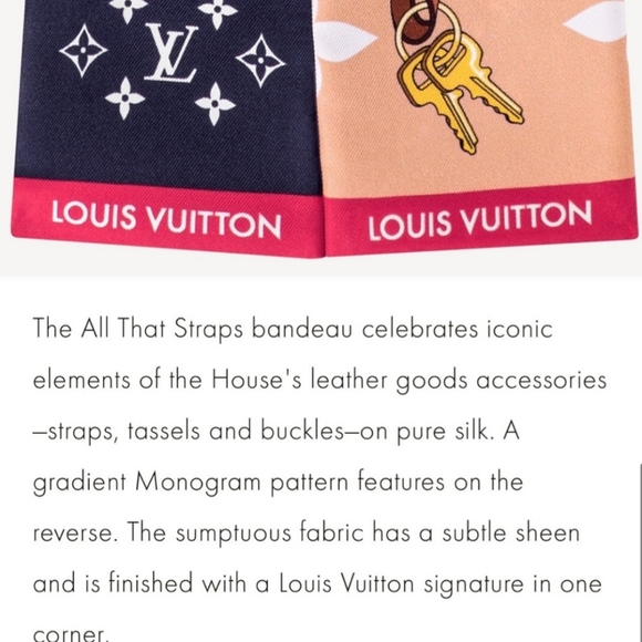 Louis Vuitton All The Straps 2021 Bandeau Silk Scarf - Picture 8 of 9